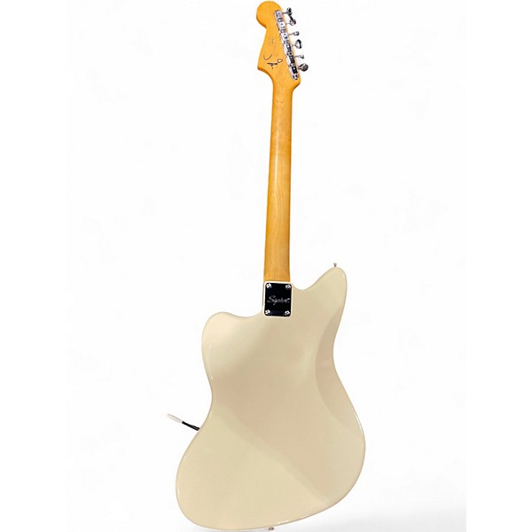 Used Squier J Mascis Jazzmaster Vintage White Solid Body Electric Guitar