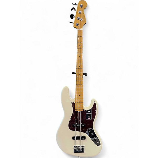 Used Fender American Professional II Jazz Bass Olympic White Electric Bass Guitar