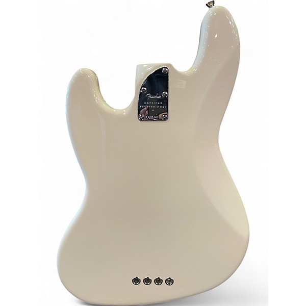 Used Fender American Professional II Jazz Bass Olympic White Electric Bass Guitar