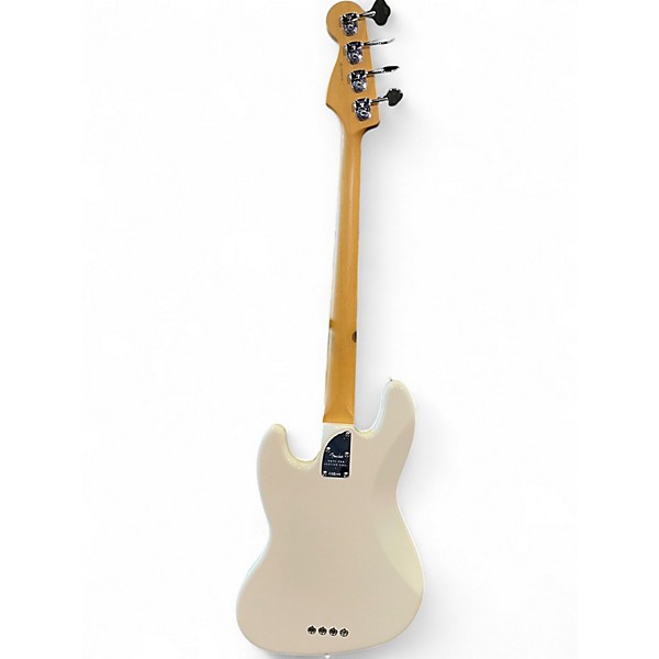Used Fender American Professional II Jazz Bass Olympic White Electric Bass Guitar