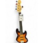 Used Squier Deluxe Jazz Bass Active V 5 String 2 Color Sunburst Electric Bass Guitar thumbnail