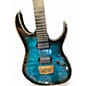 Used Ibanez RGIX20FEQM Iron Label RG Series Blue Solid Body Electric Guitar