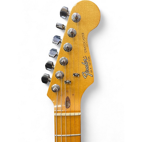 Vintage 1983 Fender 1983 Fender Stratocaster Two Knob Black Black Solid Body Electric Guitar