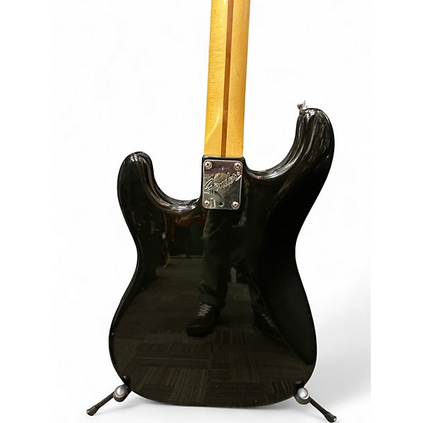 Vintage 1983 Fender 1983 Fender Stratocaster Two Knob Black Black Solid Body Electric Guitar