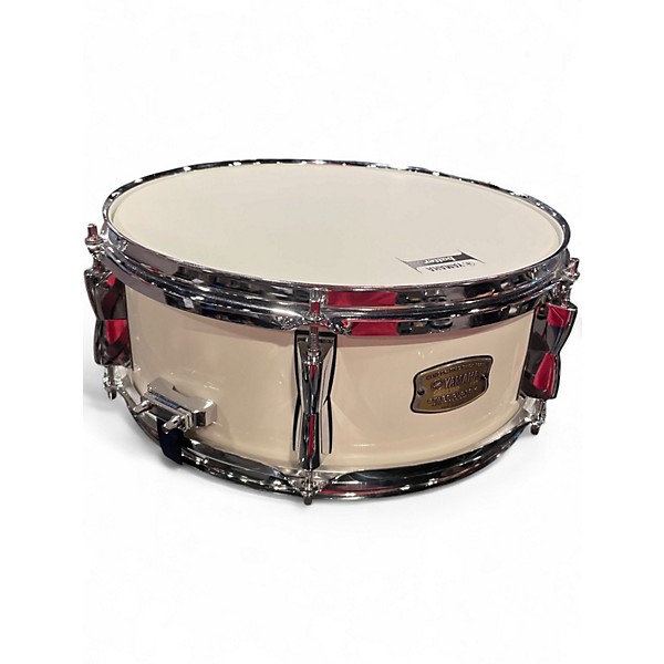 Used Yamaha 13X5 Stage Custom Snare Alpine White Drum