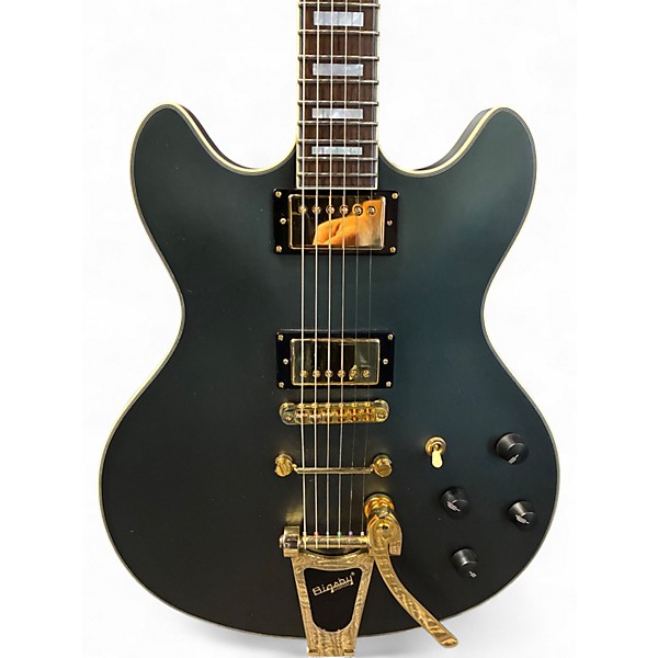Used D'Angelico DELUXE GREY Hollow Body Electric Guitar