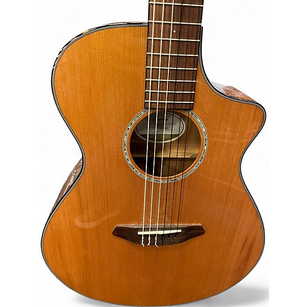 Used Breedlove Pursuit Nylon Natural Classical Acoustic Electric Guitar