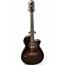 Used Ibanez AEG5012-DVH DARK VIOLIN SUNBURST 12 String Acoustic Electric Guitar