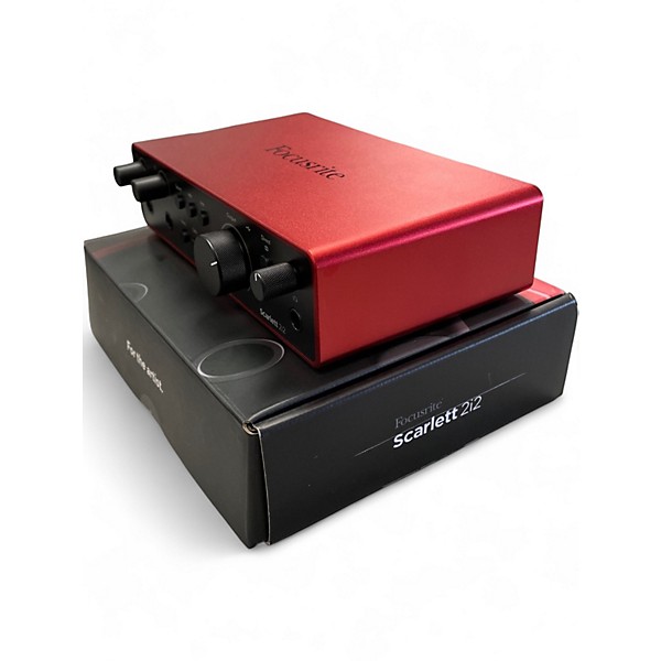 Used 2024 Focusrite Scarlett 2i2 4th Gen Audio Interface