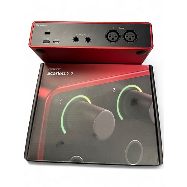 Used 2024 Focusrite Scarlett 2i2 4th Gen Audio Interface
