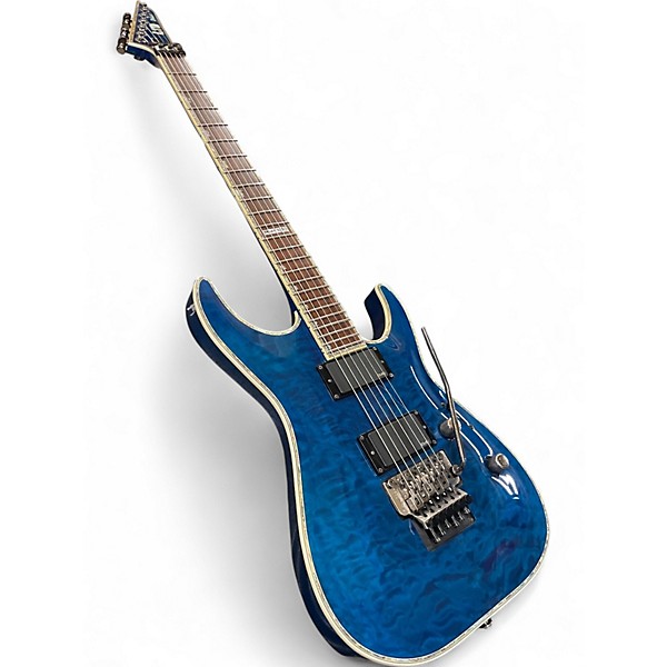 Used ESP LTD MH1000 BLUE Solid Body Electric Guitar
