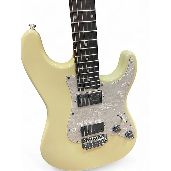 Used Schecter Guitar Research JACK FOWLER TRADITIONAL WHITE Solid Body Electric Guitar