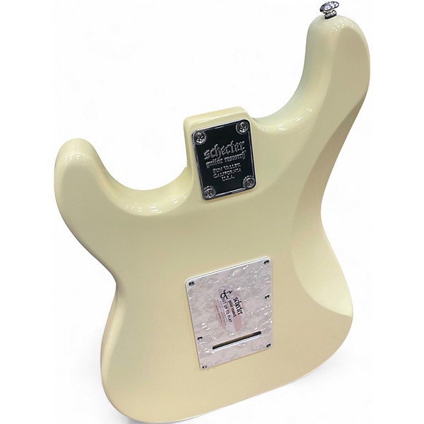 Used Schecter Guitar Research JACK FOWLER TRADITIONAL WHITE Solid Body Electric Guitar