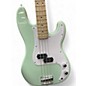 Used Squier Precision Bass Mint Green Electric Bass Guitar