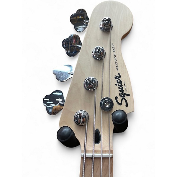 Used Squier Precision Bass Mint Green Electric Bass Guitar