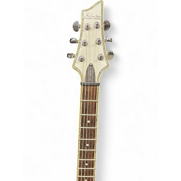 Used Schecter Guitar Research C1 ARTIST III White Solid Body Electric Guitar