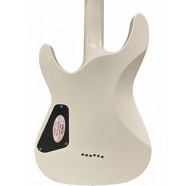 Used Schecter Guitar Research C1 ARTIST III White Solid Body Electric Guitar