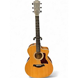 Used Taylor 214CE Natural Acoustic Electric Guitar