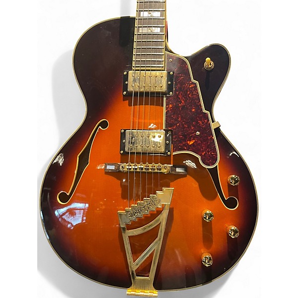 Used D'Angelico EXS-1DH SUNBURST Hollow Body Electric Guitar