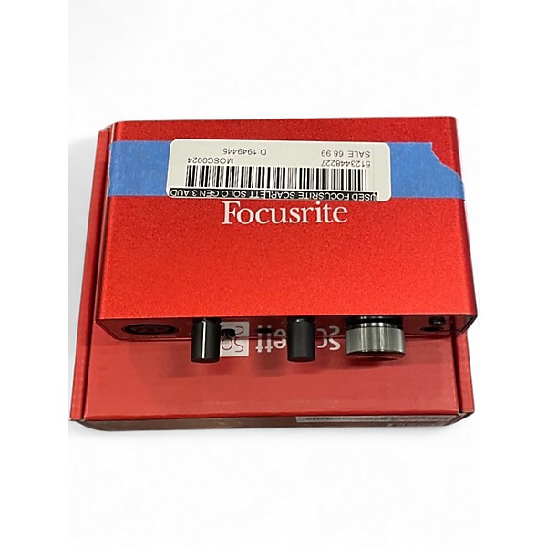 Used Focusrite Scarlett Solo Gen 3 Audio Interface
