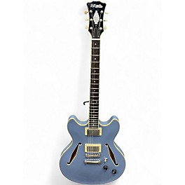 Used D'Angelico excel dc tour slate blue Hollow Body Electric Guitar