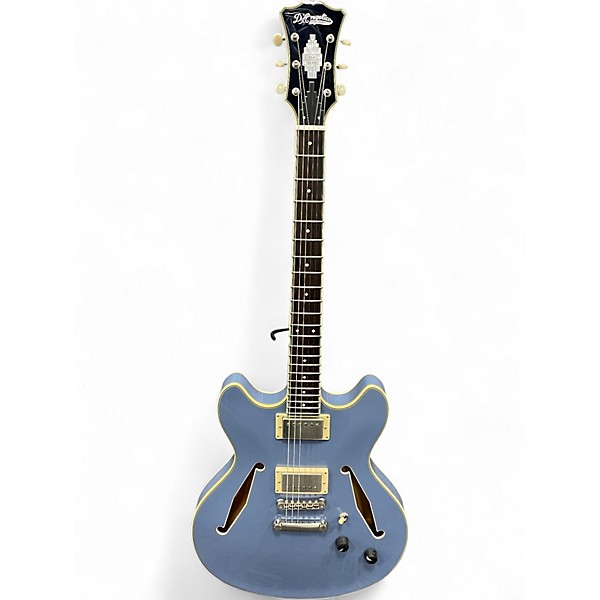 Used D'Angelico excel dc tour slate blue Hollow Body Electric Guitar