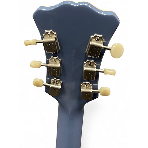 Used D'Angelico excel dc tour slate blue Hollow Body Electric Guitar