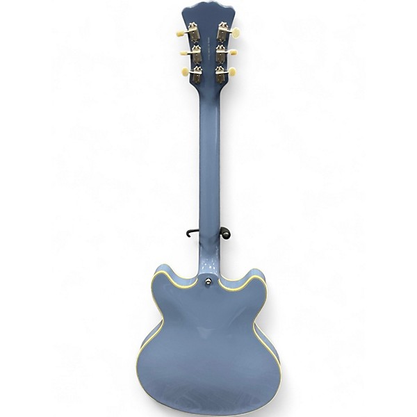 Used D'Angelico excel dc tour slate blue Hollow Body Electric Guitar