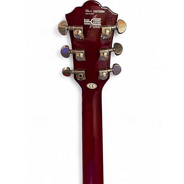 Used Washburn WI66V Crimson Red Burst Solid Body Electric Guitar