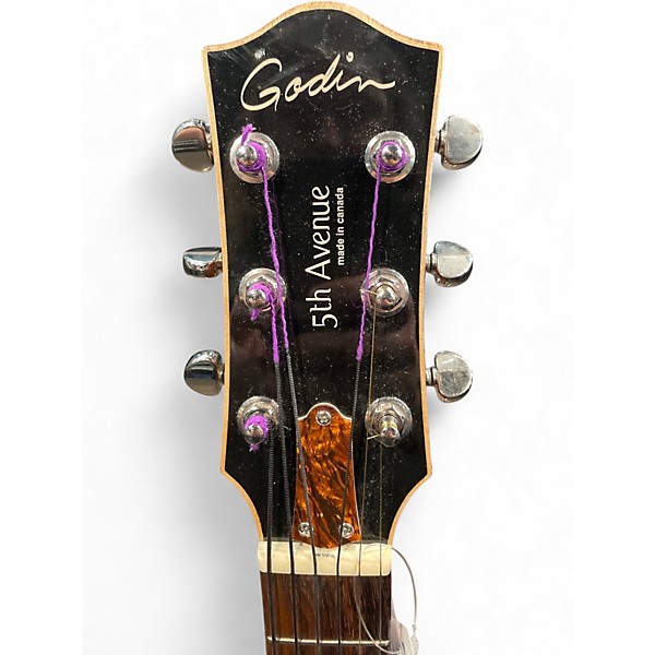 Used Godin 5th Avenue Kingpin II Walnut Hollow Body Electric Guitar