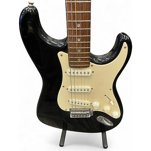 Used Squier Bullet Stratocaster Black Solid Body Electric Guitar