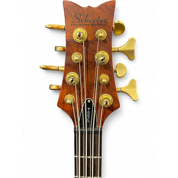 Used Schecter Guitar Research STUDIO-8 Natural Electric Bass Guitar