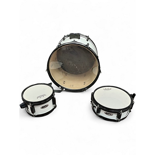 Used SPL 4 Piece 4PC MAPLE Classic White Drum Kit