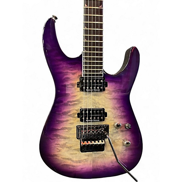 Used Jackson SL2Q Pro Series Soloist purple phaze Solid Body Electric Guitar
