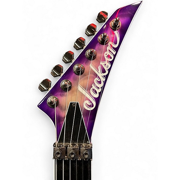 Used Jackson SL2Q Pro Series Soloist purple phaze Solid Body Electric Guitar