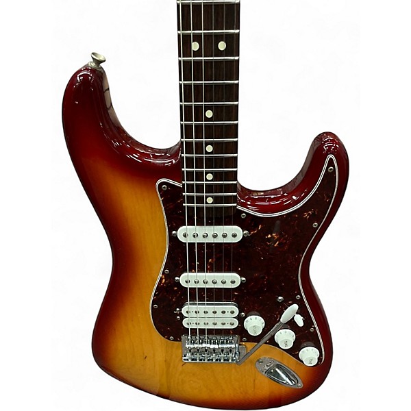 Used 2010 Fender STD STRAT HSS SUNSET BURST Solid Body Electric Guitar