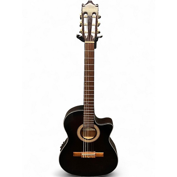 Used Ibanez GA35TCE Dark Violin Burst Classical Acoustic Electric Guitar