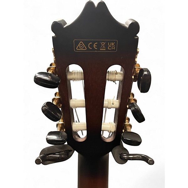 Used Ibanez GA35TCE Dark Violin Burst Classical Acoustic Electric Guitar