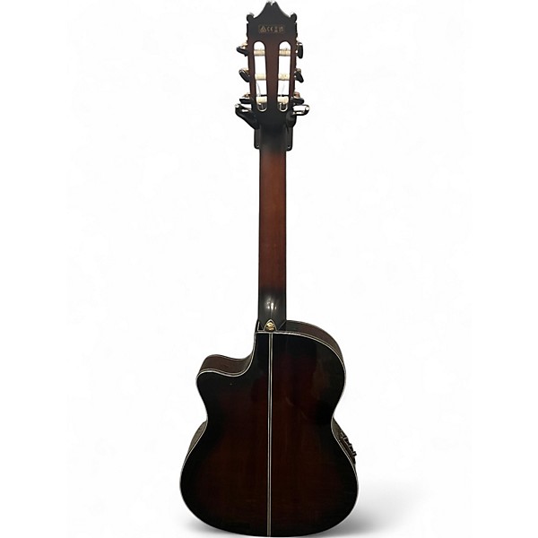 Used Ibanez GA35TCE Dark Violin Burst Classical Acoustic Electric Guitar