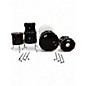 Used DW 5 Piece Collector's Series ghost black  Drum Kit thumbnail