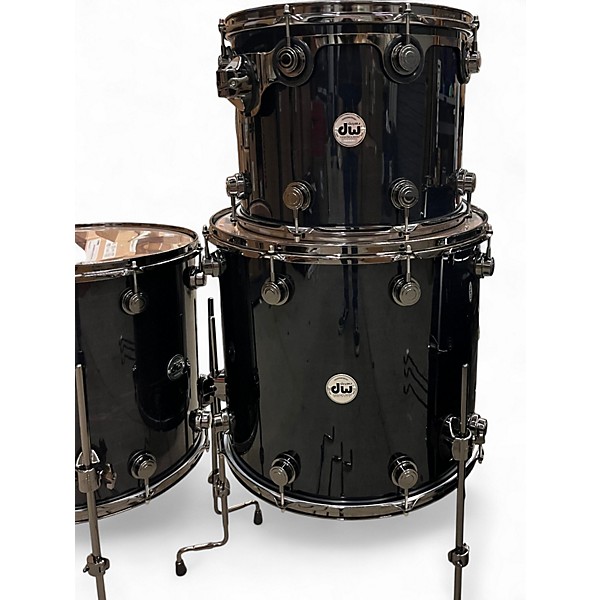 Used DW 5 Piece Collector's Series ghost black  Drum Kit