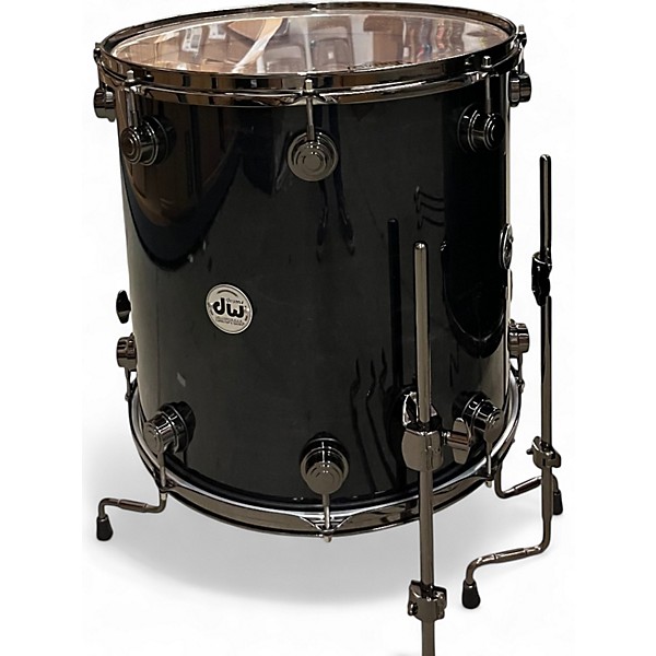 Used DW 5 Piece Collector's Series ghost black  Drum Kit