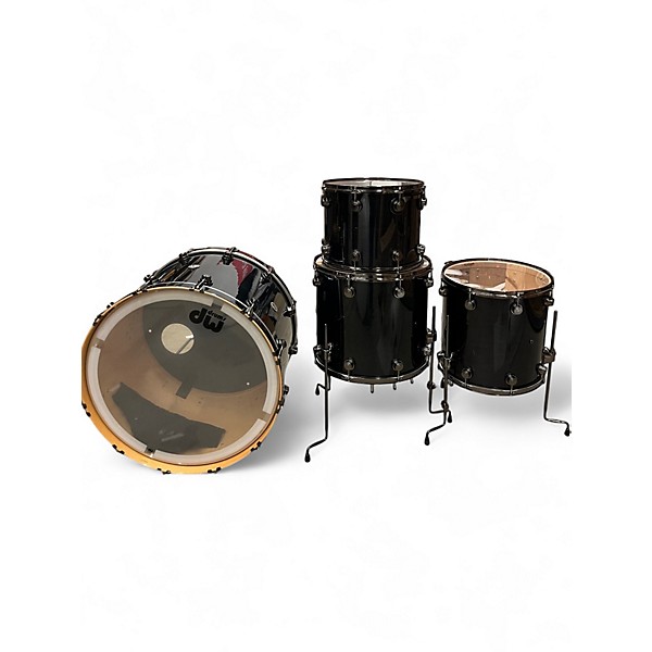 Used DW 5 Piece Collector's Series ghost black  Drum Kit