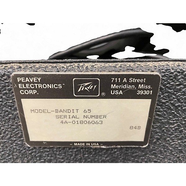 Used 1980s Peavey Bandit 65 Guitar Combo Amp