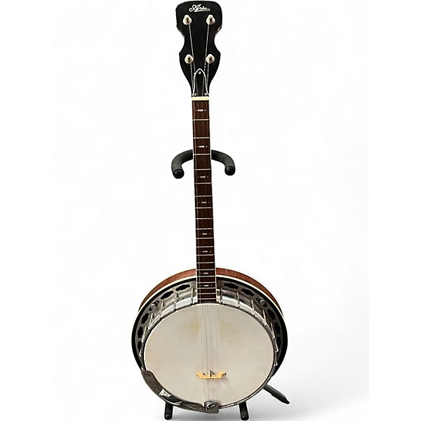 Used Aria Irish Tenor 4 String Banjo Natural Banjo