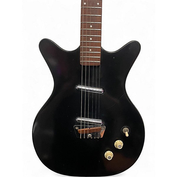 Used Danelectro 1950s DC2 Shorthorn Black Solid Body Electric Guitar