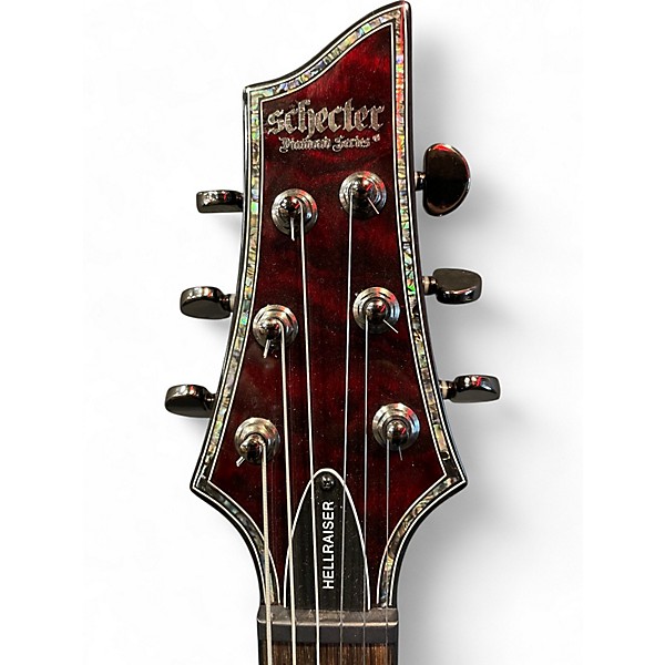 Used Schecter Guitar Research Hellraiser C1 Black Cherry Solid Body Electric Guitar