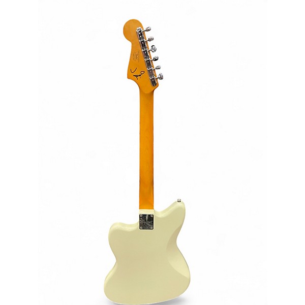 Used Squier J Mascis Jazzmaster Vintage White Solid Body Electric Guitar