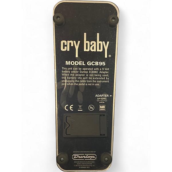 Used Dunlop GCB95 Original Crybaby Wah Effect Pedal