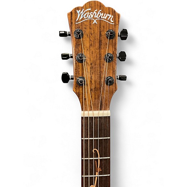 Used Washburn BTSC40SCE Natural Acoustic Electric Guitar